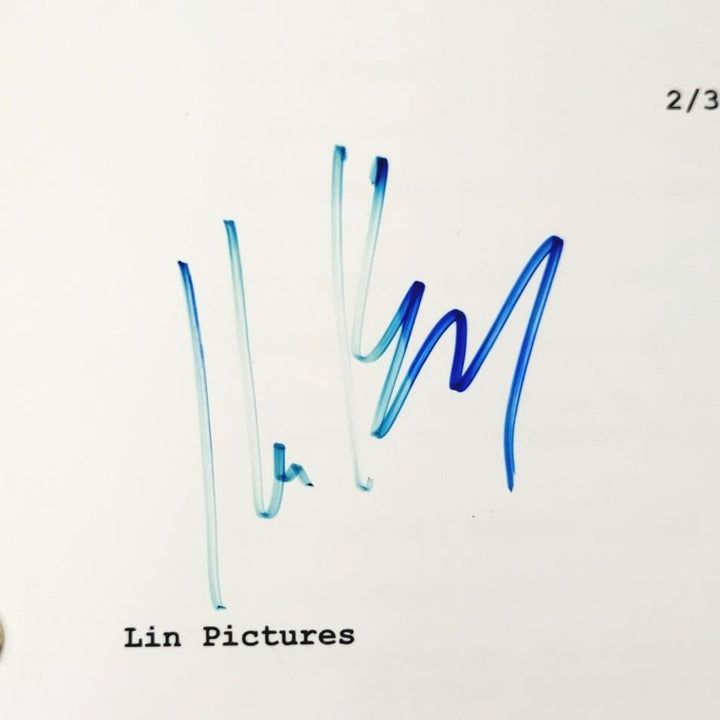 Ike Barinholtz signed Suicide Squad Movie script Griggs autograph  ~ Beckett BAS
