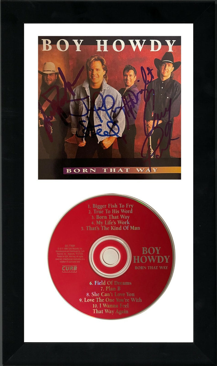 Boy Howdy Band signed 1995 Born That Way Album Cover Booklet w/ CD (4 sigs) –COA