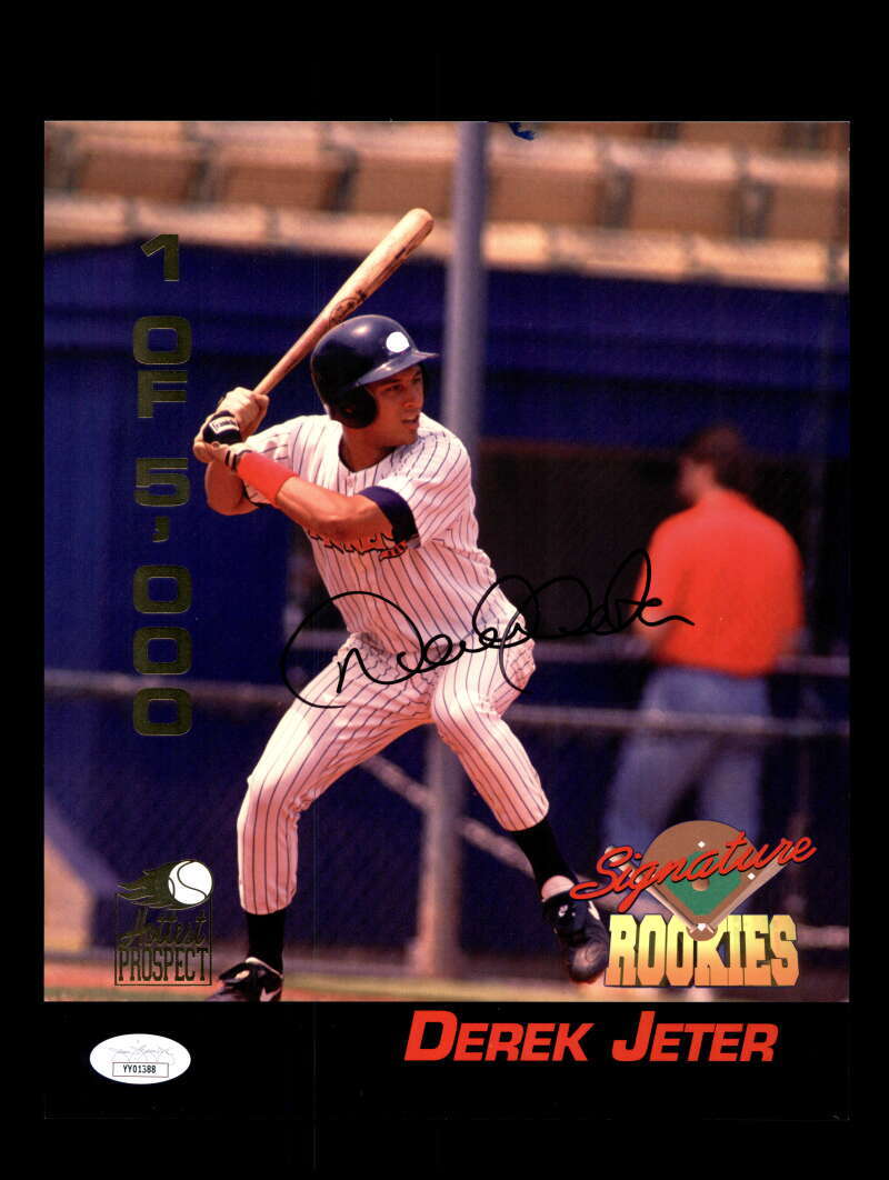 Derek Jeter JSA Cert Signed  1994 Signature Rookie 8x10 Photo Autograph