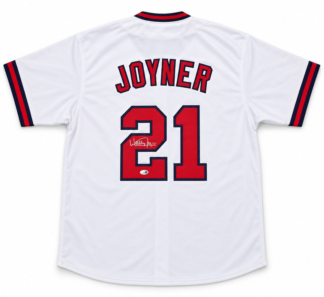 Wally Joyner Signed Angels White Custom Jersey XL JSA Witness