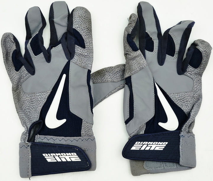 Robinson Cano Signed Blue & Gray Nike Diamond Elite Game Used Batting Gloves
