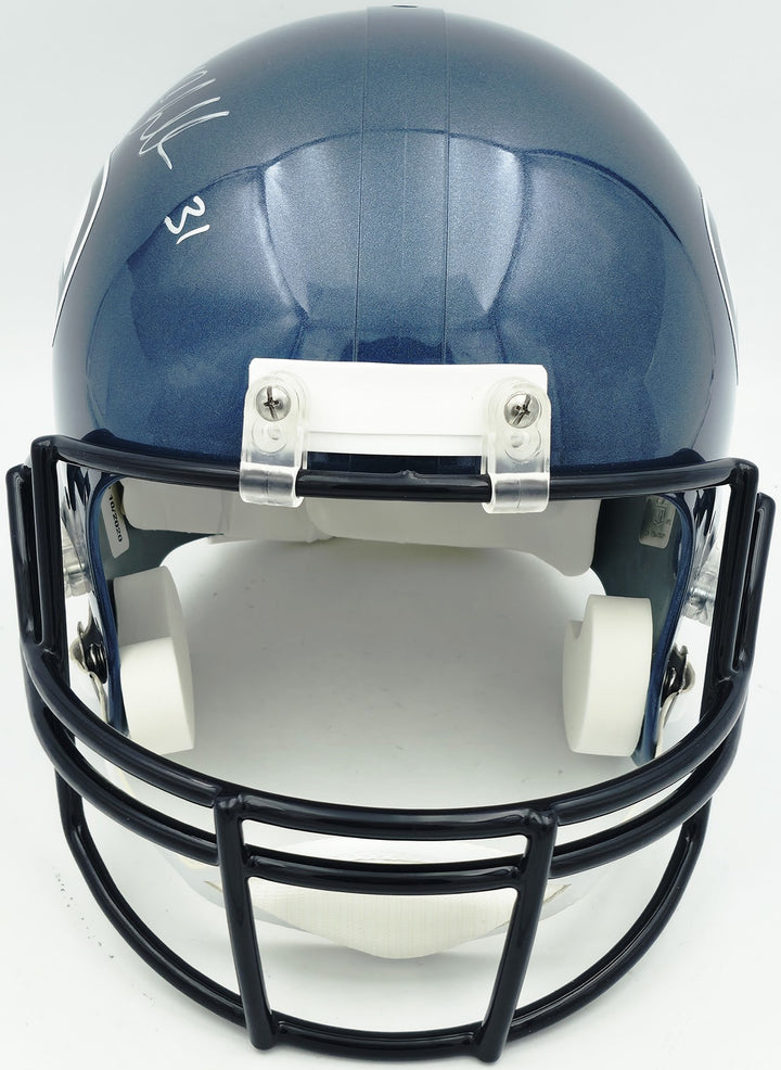 Kam Chancellor Auto Seahawks Blue 02-11 Throwback Full Size Replica Helmet BAS