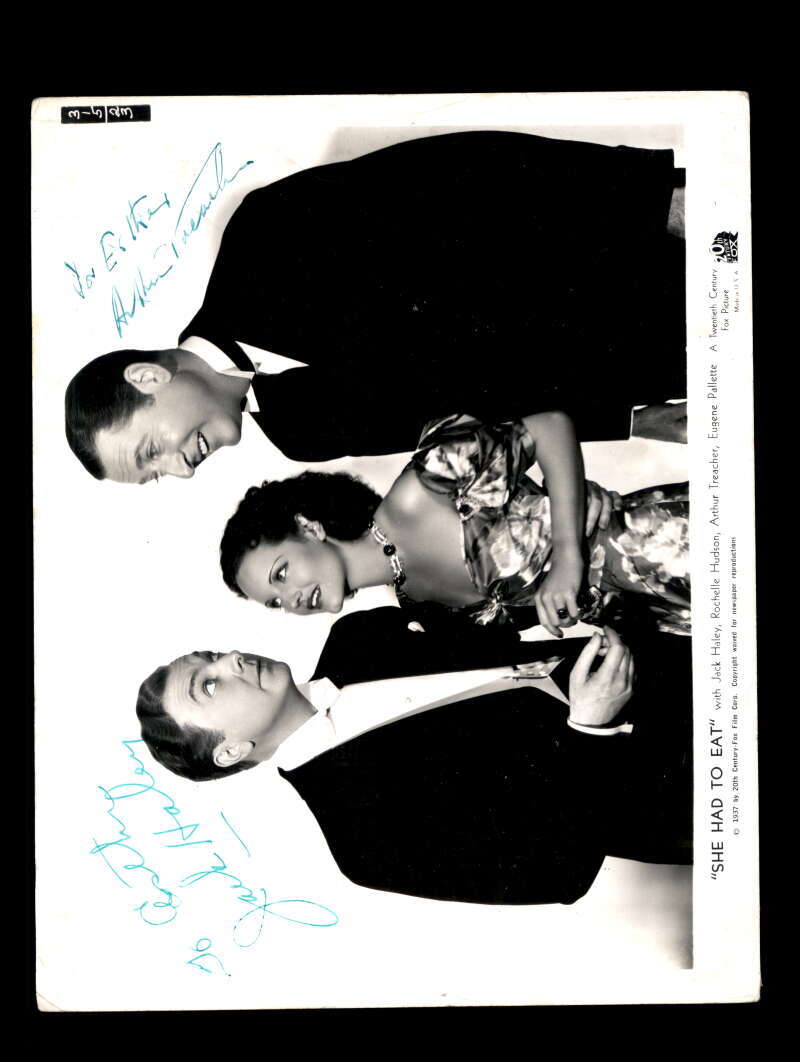 Jack Haley Arthur Treacher PSA DNA Coa Signed 8x10 Photo Autograph