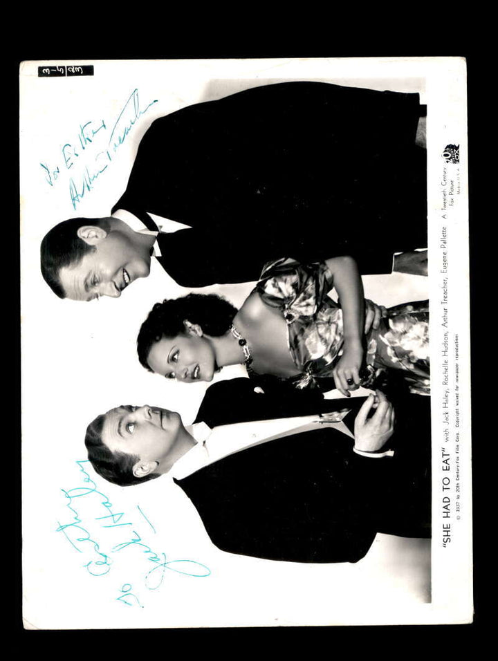 Jack Haley Arthur Treacher PSA DNA Coa Signed 8x10 Photo Autograph