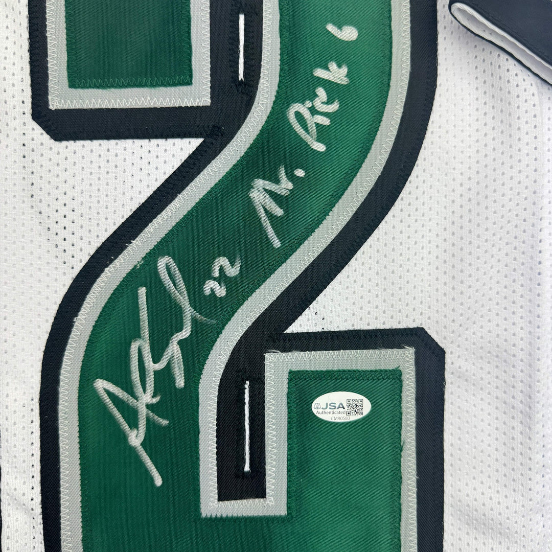 Autographed/Signed Asante Samuel Sr. "4x Pro Bowl" White Jersey JSA COA