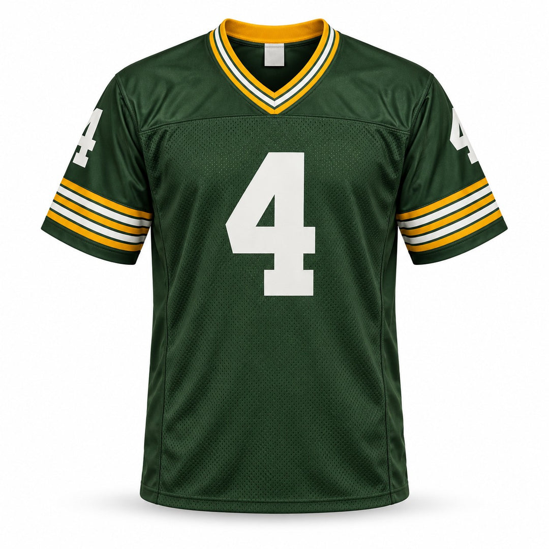Brett Favre Signed Packers Green Jersey Auto Bleeding Beckett Witness