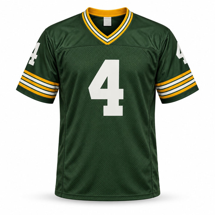 Brett Favre Signed Packers Green Jersey Auto Bleeding Beckett Witness