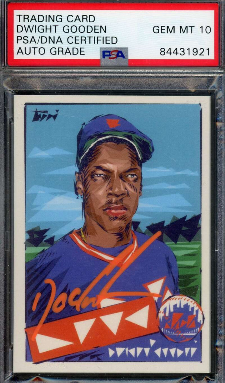 Dwight Gooden Gem Mint 10 PSA DNA Signed 2020 Topps Project 1985 Rookie Autograp