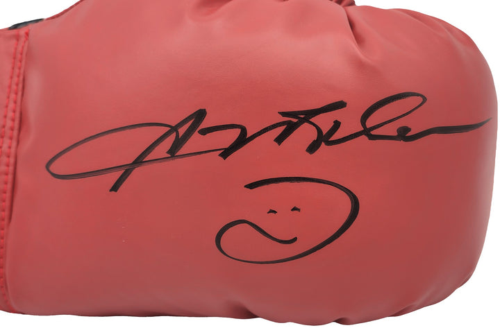 Sugar Ray Leonard Signed Red Everlast Boxing Glove Right Handed RH JSA