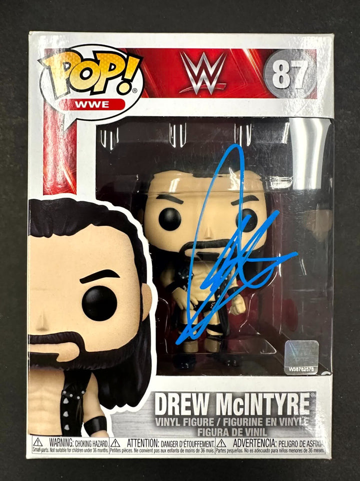 Drew McIntyre signed WWE Wrestling Funko Pop! 87 autograph ~ Beckett BAS