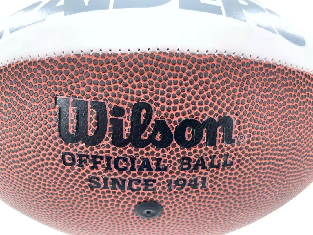 Alec Ingold Signed Las Vegas Raiders Logo Football COA Inscriptagraphs Autograph