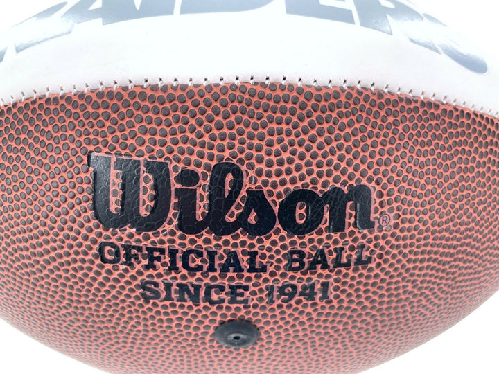 Alec Ingold Signed Las Vegas Raiders Logo Football COA Inscriptagraphs Autograph