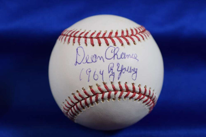Dean Chance PSA DNA Autograph Major League Signed Baseball 1964 Cy Young