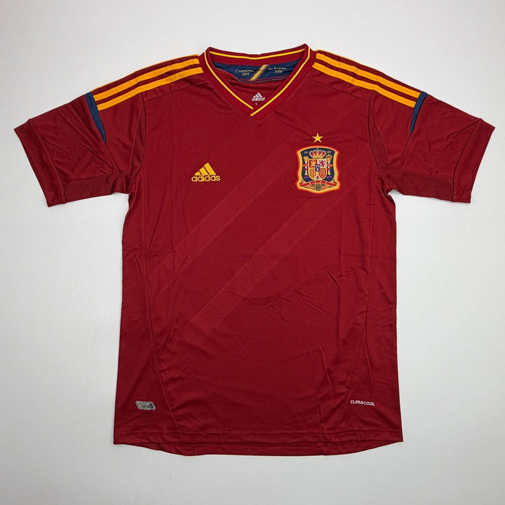 Autographed/Signed Xavi Hernandez Spain Red Soccer Jersey Beckett BAS COA