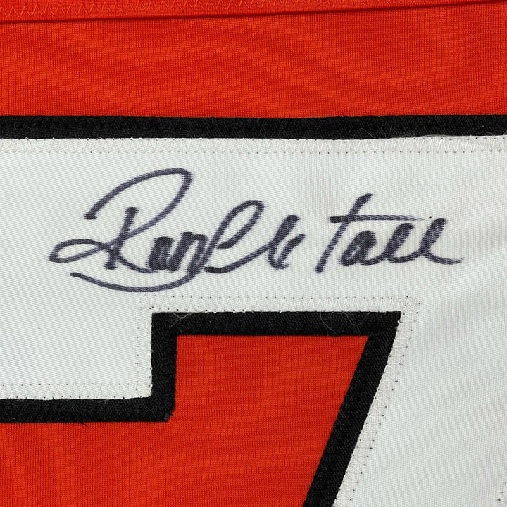 FRAMED Signed RON HEXTALL 35x39 Philadelphia Orange Jersey JSA COA