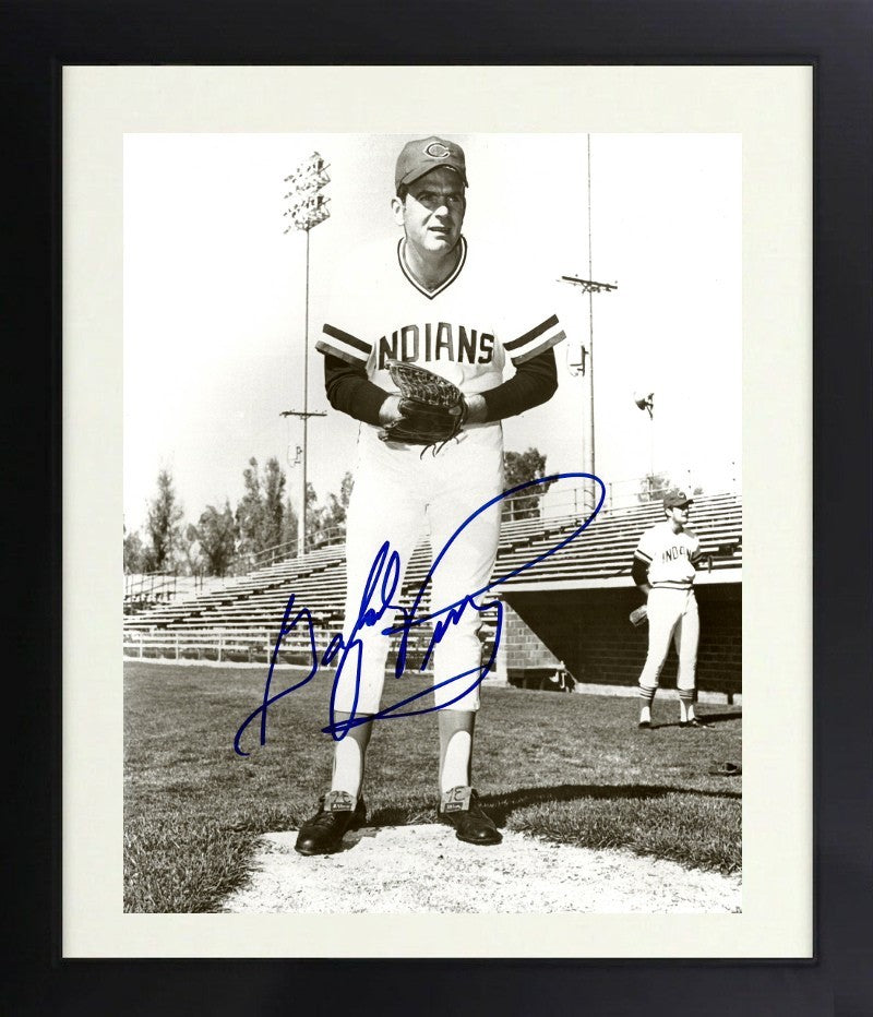 Gaylord Perry signed Cleveland Indians  8x10 Photo minor dings Framed - COA HOF