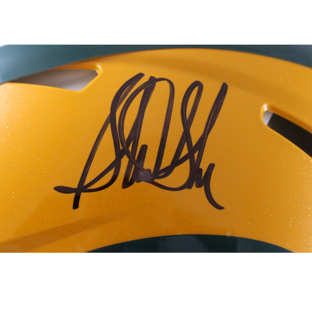 Sterling Sharpe Autographed Green Bay Packers Authentic Helmet Beckett WIT 54960