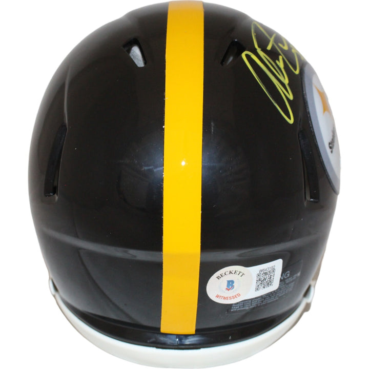 Alan Faneca Autographed Pittsburgh Steelers Mini Helmet HOF Beckett 43047