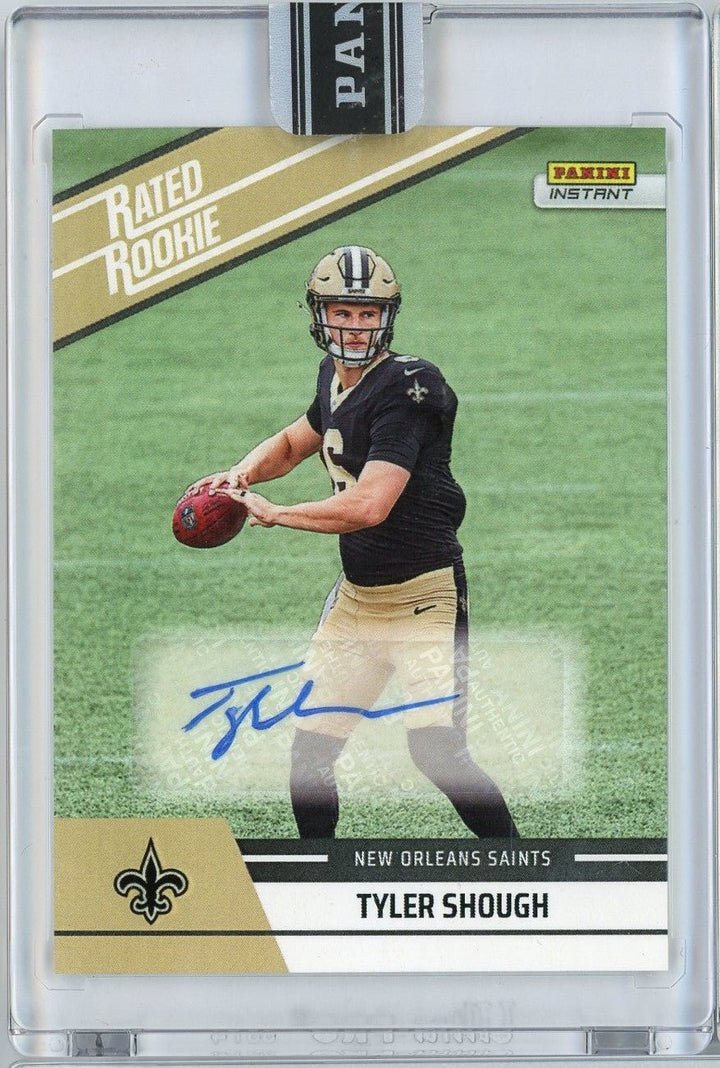 2025 Panini Instant NFL Tyler Shough #30 Rated Rookie Retro Auto /99 Card