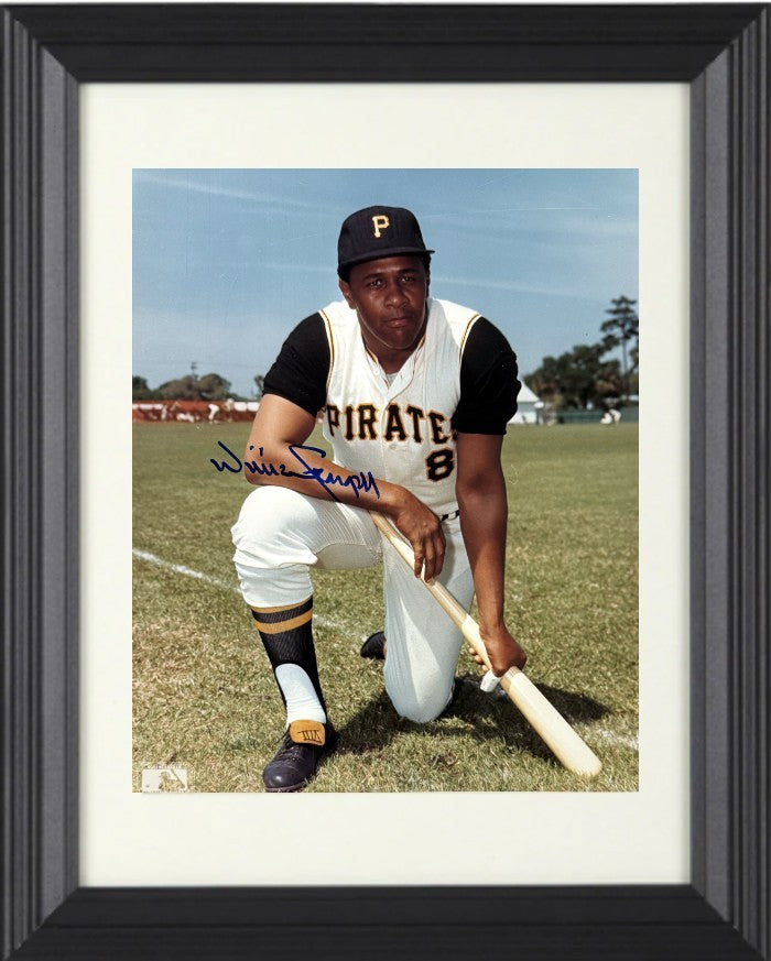 Willie Stargell signed Pittsburgh Pirates MLB 8x10 Photo Minor Dings Framed- COA