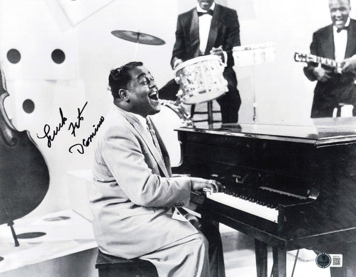Fats Domino Autographed Signed 11x14 Photo Beckett BAS QR #AE31772