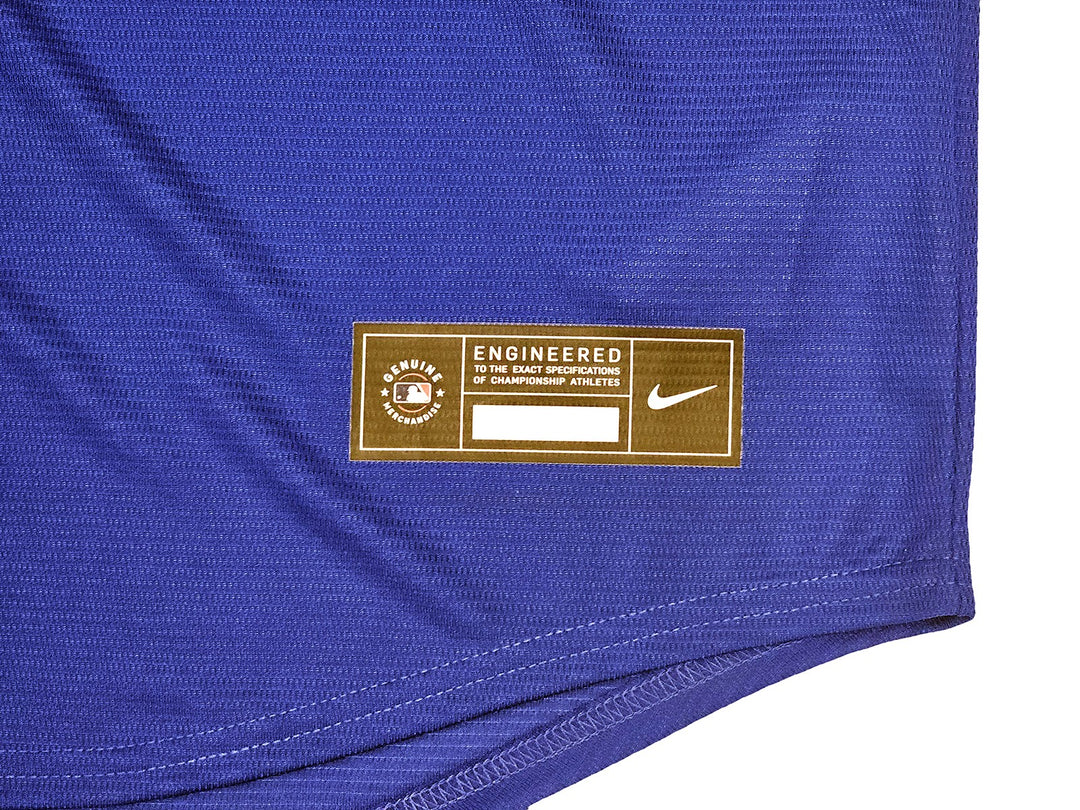 New York Mets Francisco Alvarez Signed Blue Nike Jersey Size L Beckett Wit