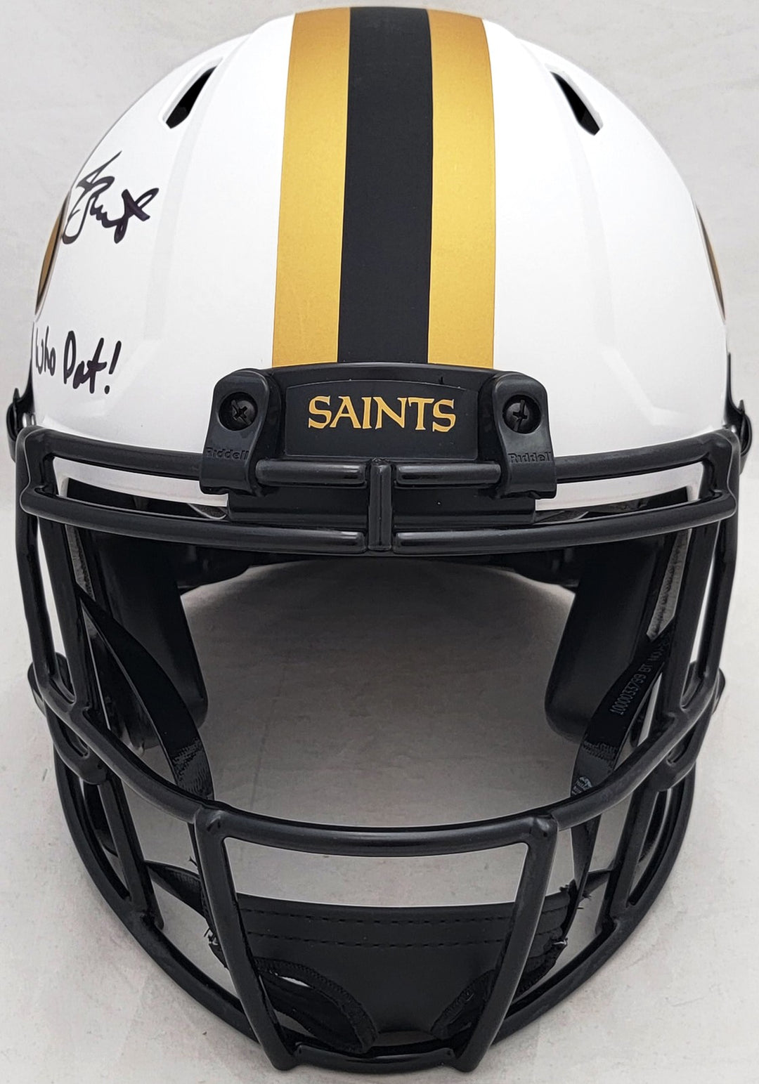 Jameis Winston Auto Saints Lunar Eclipse White Full Size Auth Helmet Who Dat BAS