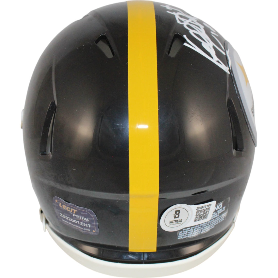 Kordell Stewart Autographed Pittsburgh Steelers Mini Helmet Beckett WIT 50797