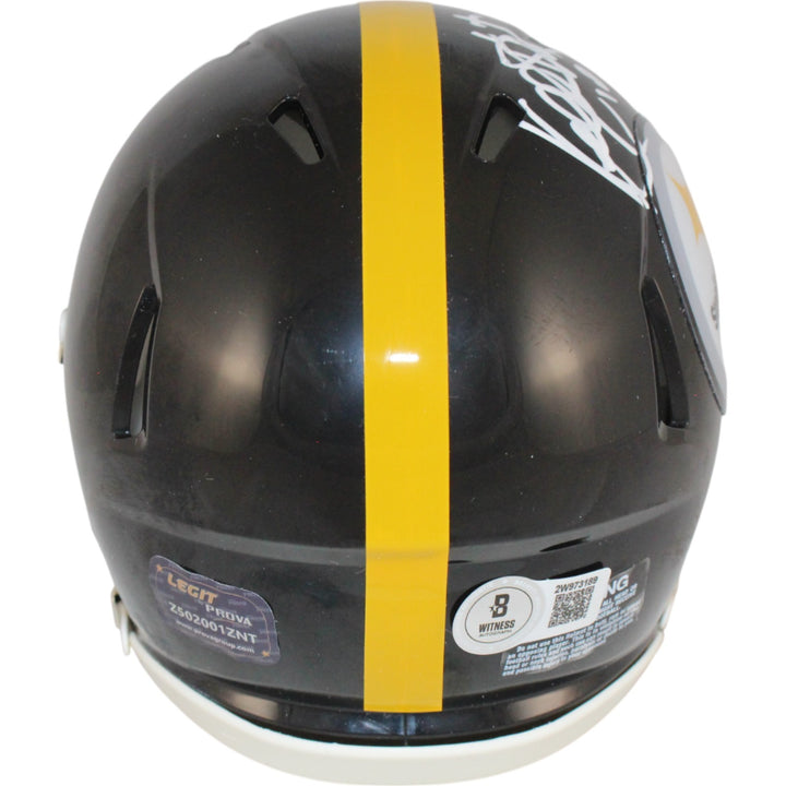 Kordell Stewart Autographed Pittsburgh Steelers Mini Helmet Beckett WIT 50797