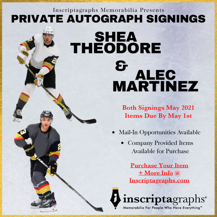 Alec Martinez Autographed Vegas Golden Knights 11x14 Photo COA Lake Tahoe Signed