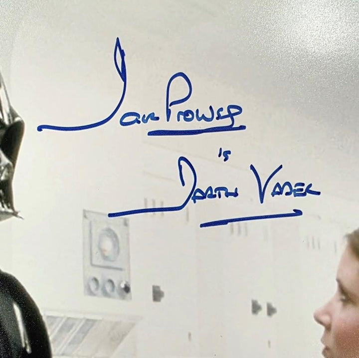 Dave Prowse signed "Darth Vader" 11x14 Photo Star Wars autograph ~ BAS Beckett