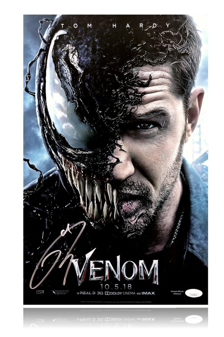 Tom Hardy Signed "Venom" 11x17 Authentic Movie Poster JSA COA Autograph Marvel