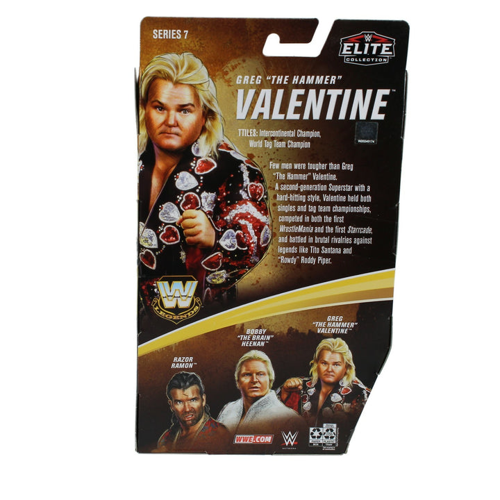 Greg Valentine Autographed WWE Mattel Elite Legends Series 7 Action Figure JSA
