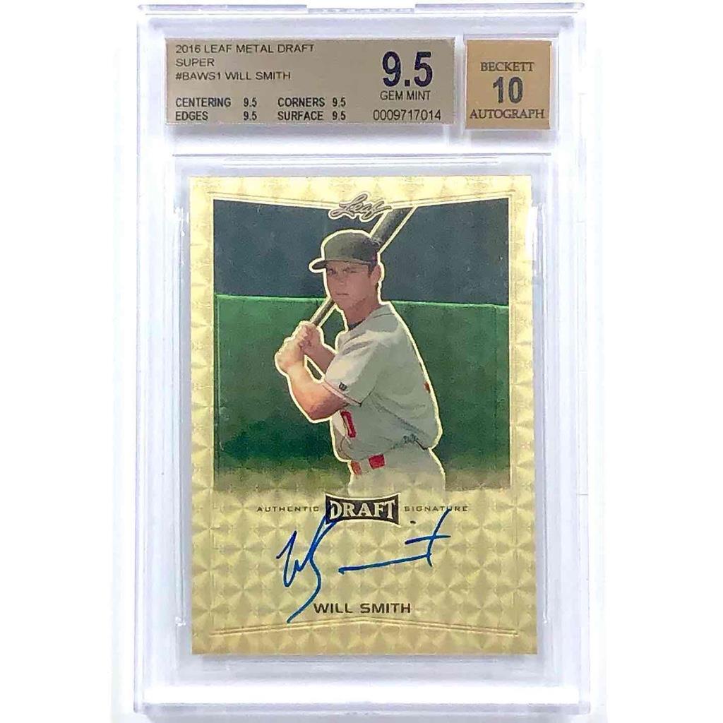 2016 Leaf Metal Draft RC Will Smith rookie Super autograph 1/1 BGS 9.5 Auto 10