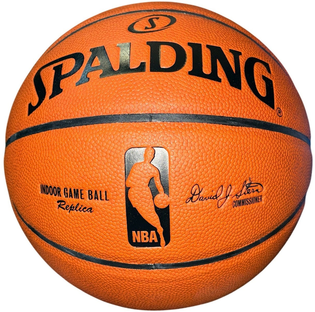 Larry Bird & Magic Johnson Dual signed Spalding NBA Indoor  Basketball -Steiner
