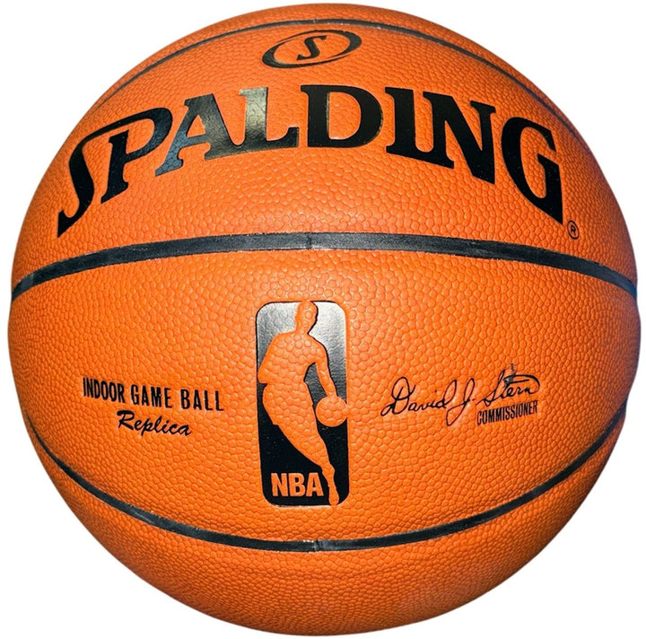 Larry Bird & Magic Johnson Dual signed Spalding NBA Indoor  Basketball -Steiner
