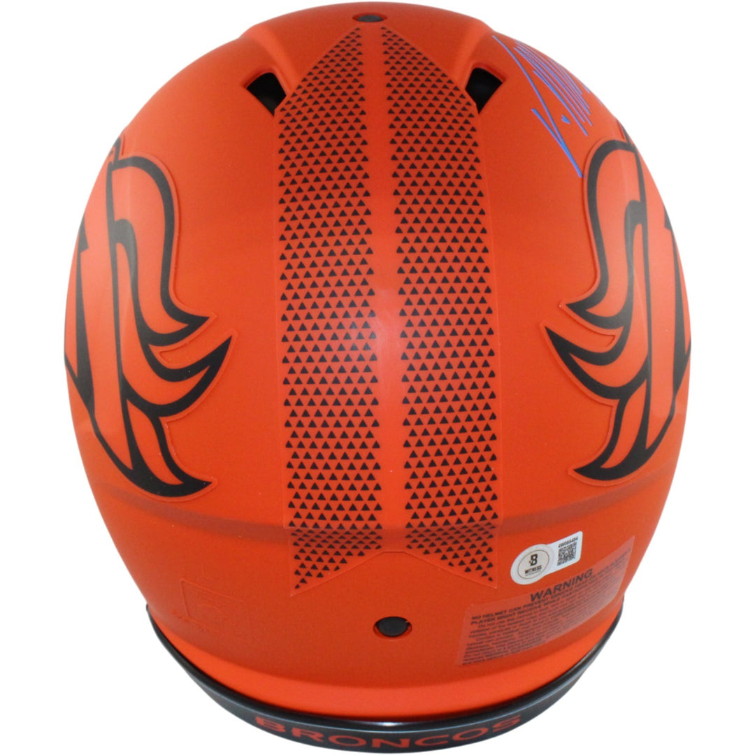 Von Miller Autographed Denver Broncos Authentic Rave Helmet Beckett WIT 54742