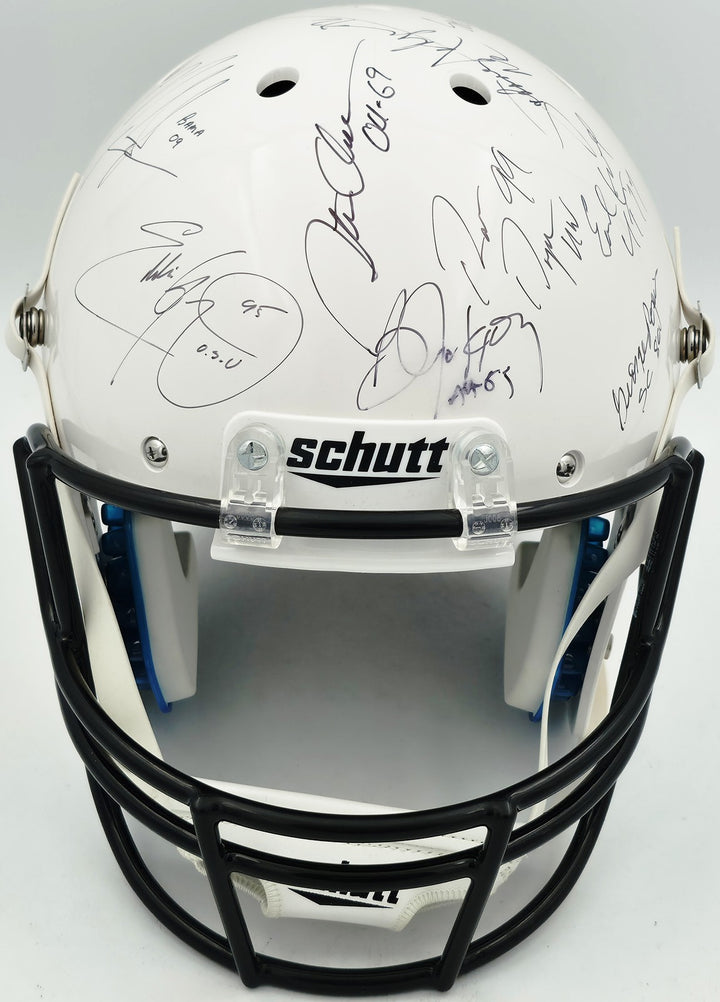 College Heisman Winners Auto White Full Size Schutt Helmet 24 Sigs Barry Sanders