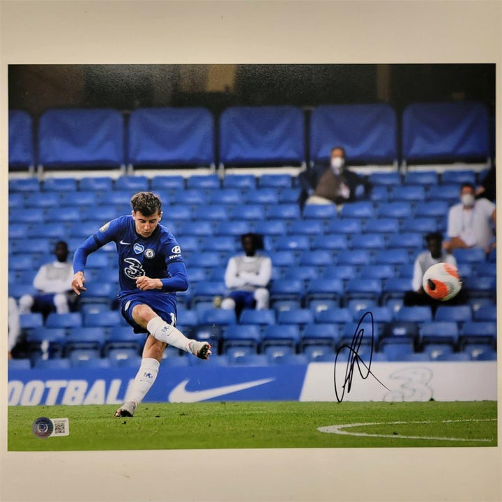 Mason Mount signed Chelsea 11x14 photo #2 England autograph (A) Beckett BAS Holo