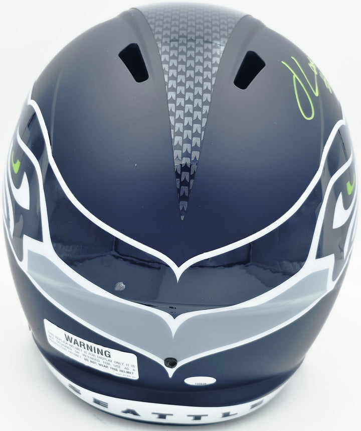 Julian Love Signed Seattle Seahawks Blue Full Size Speed Replica Helmet MCS Holo
