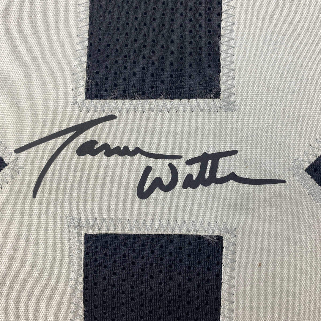 Facsimile Autographed Jason Witten Las Vegas Black Reprint Jersey Size Men's XL