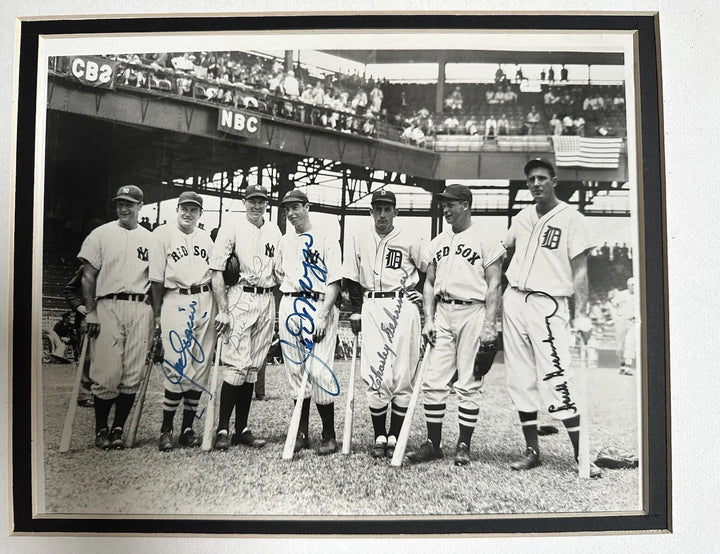 1937 All-Star game Team Signed photo Joe DiMaggio Hank Greenberg 5 Auto Psa Coa