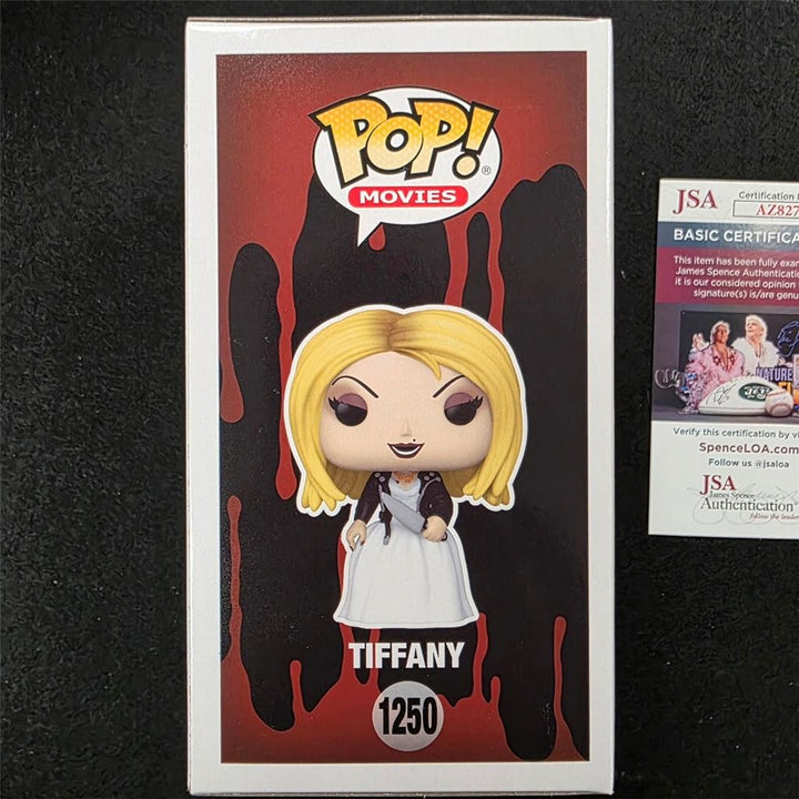 Jennifer Tilly signed Bride of Chucky Tiffany Funko Pop! 1250 Blue autograph JSA