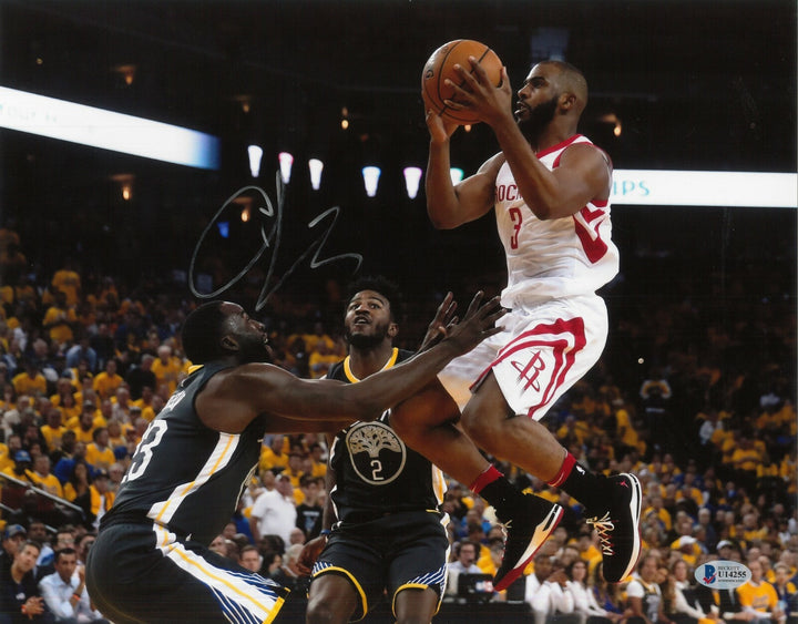 Chris Paul Hand Signed 11x14 Photo BAS COA Autograph Thunder Rockets Clippers