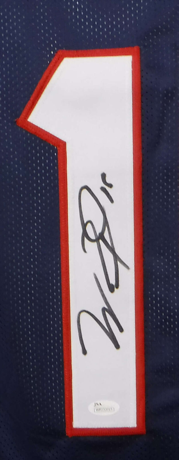 Will Fuller Autographed/Signed Pro Style Blue XL Jersey JSA 16930