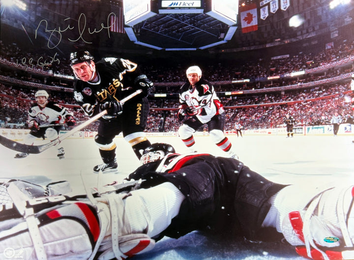 Brett Hull signed Dallas Stars NHL 16x20 Photo 1999 GWG Insc - Steiner Holo/COA