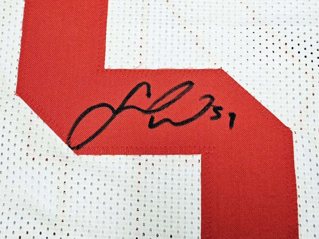 San Francisco 49ers Fred Warner Signed White Jersey Beckett Witness