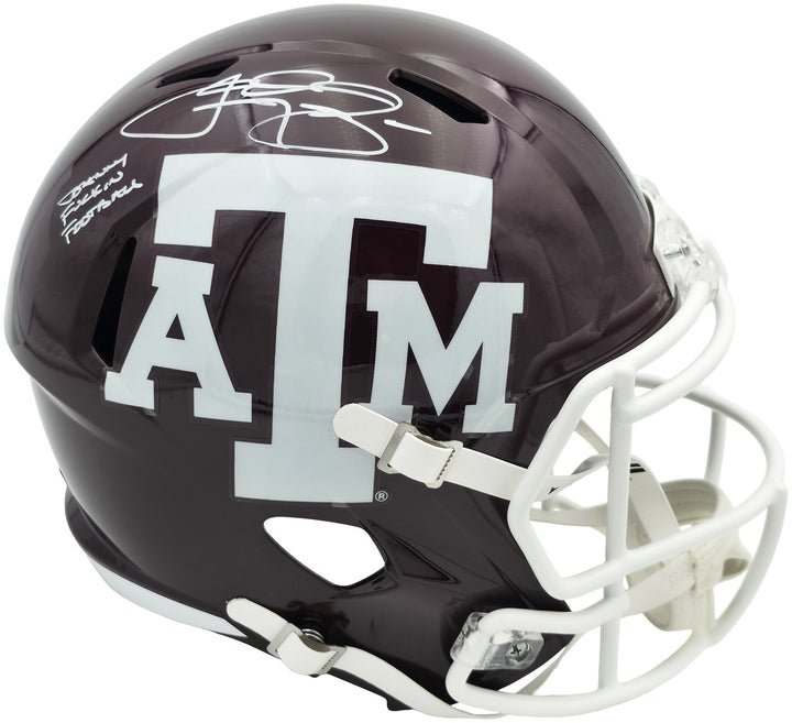 Johnny Manziel Texas A&M Aggies Signed Replica Speed FS Helmet Beckett BAS