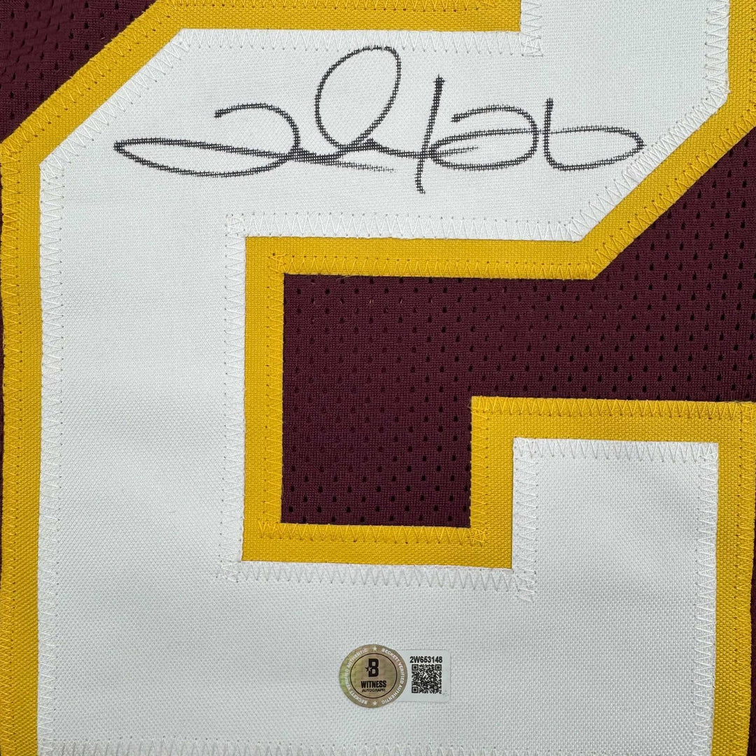 Autographed/Signed Clinton Portis Washington Burgundy Jersey BAS COA
