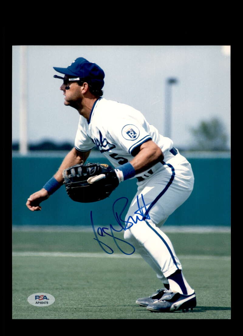 George Brett PSA DNA Signed 8x10 Photo Autographed Royals